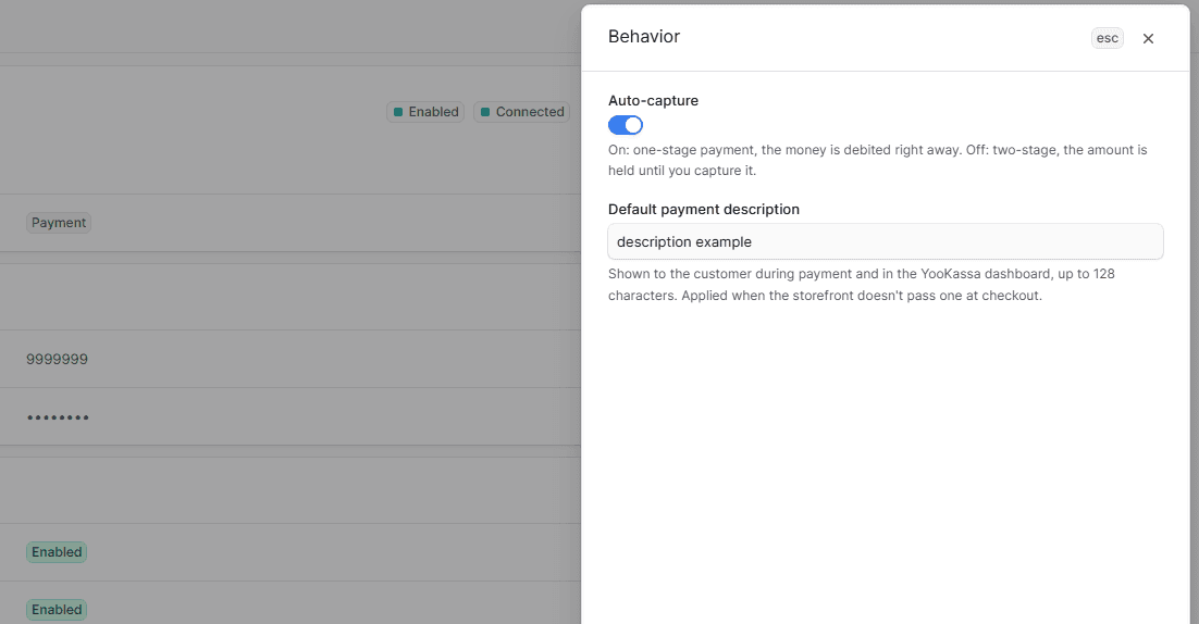 Edit behavior tsype