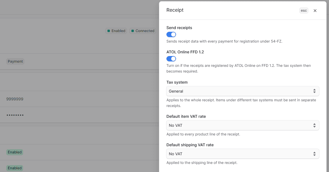 Edit receipt details